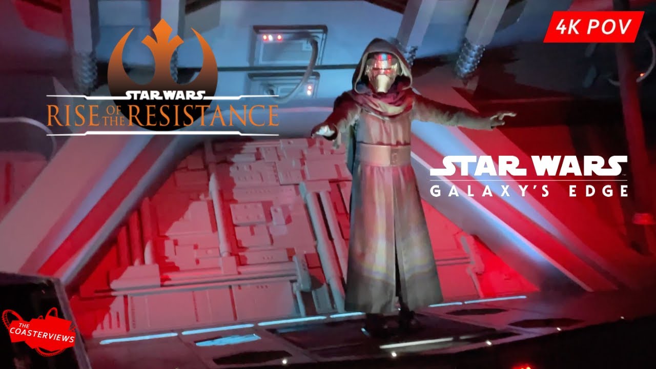 Rise of the Resistance 4K Complete Experience POV Star Wars Galaxy's Edge Disneyland