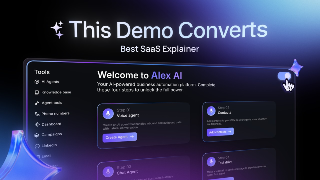 Top-tier SaaS Explainer Video | MyAlex AI Motion Graphics