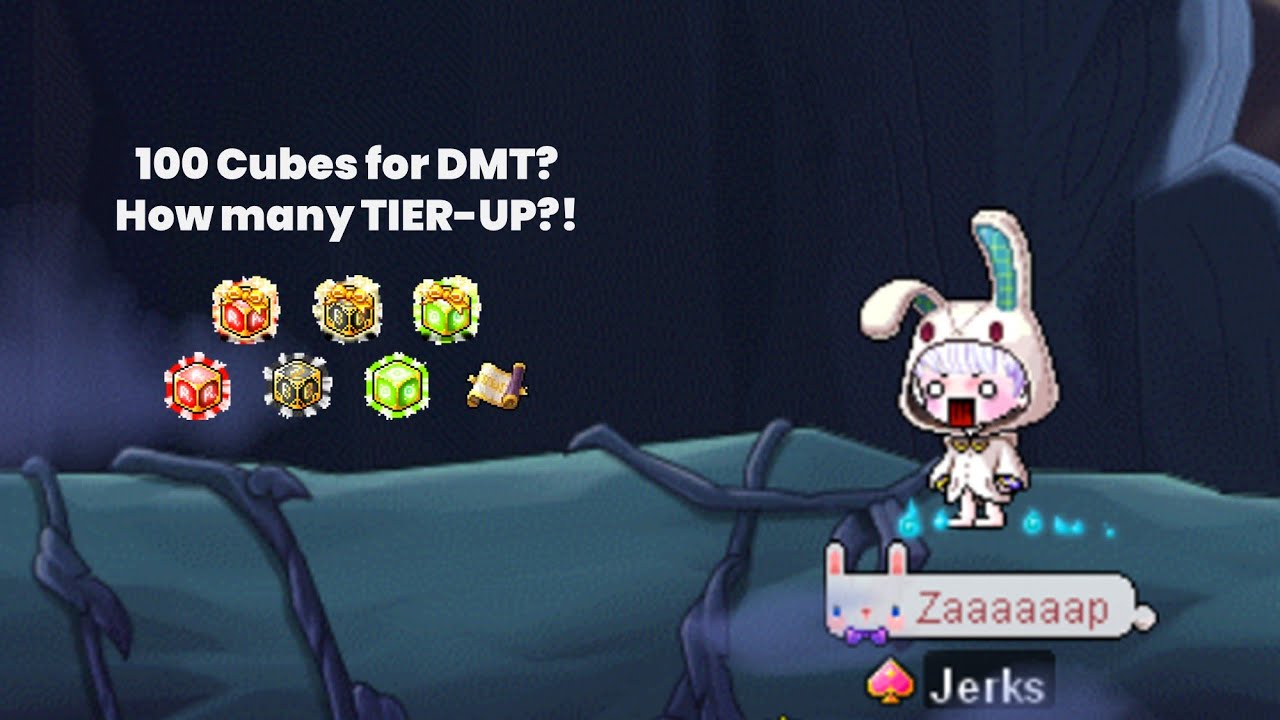 Throwing 100 Add Pot Cubes during MapleSEA's 4th June DMT