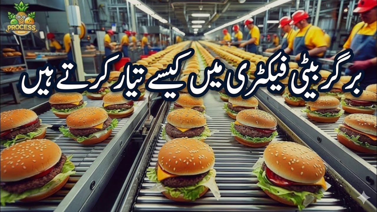 فریش برگر کیسے بناتے ہیں  How_America_Makes_Millions_of_Burger#jusice #frsahjusic #ranaadilvlog77 