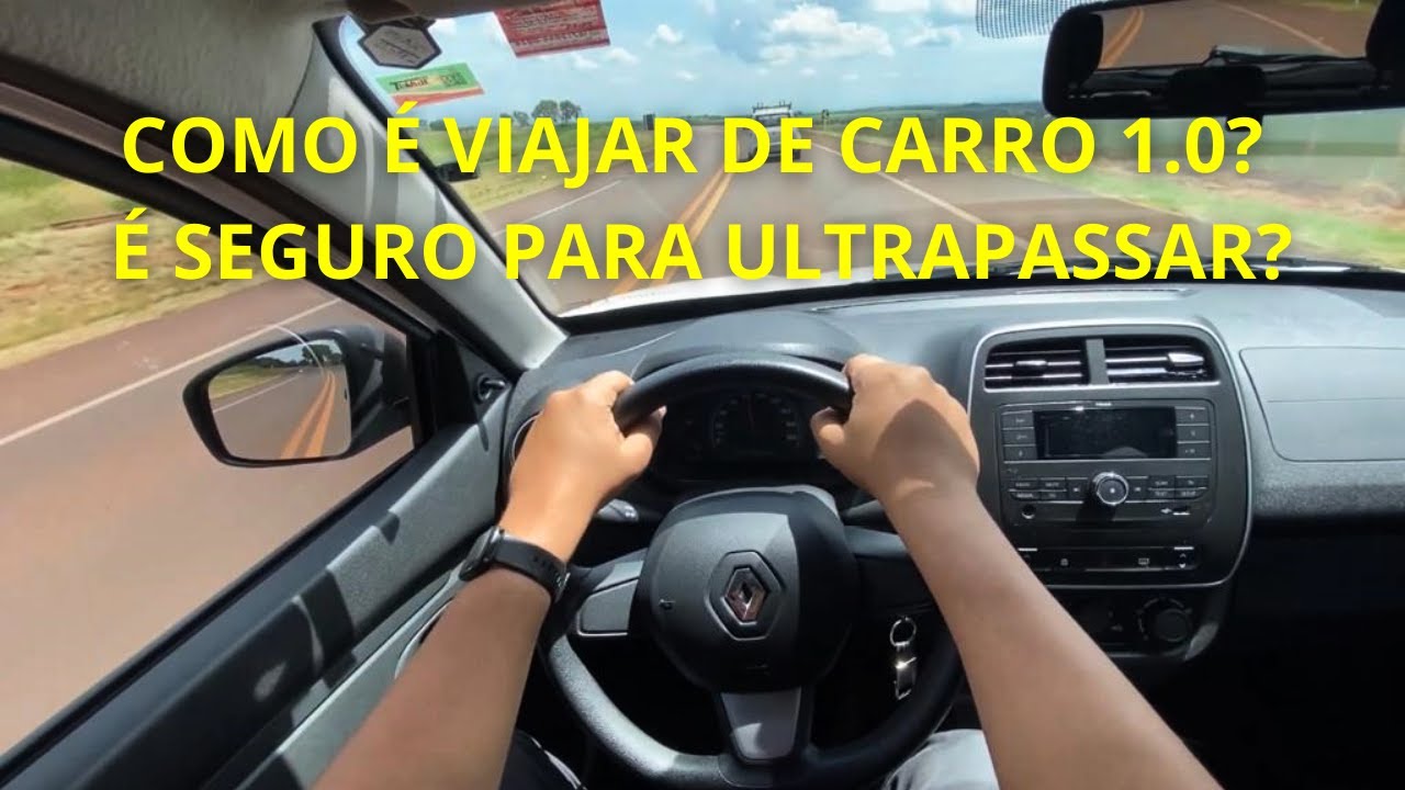 COMO É VIAJAR DE CARRO 1.0? É SEGURO PARA ULTRAPASSAR? 🤔🤔🤔 - RENAULT KWID NA ESTRADA 🔥🔥🔥