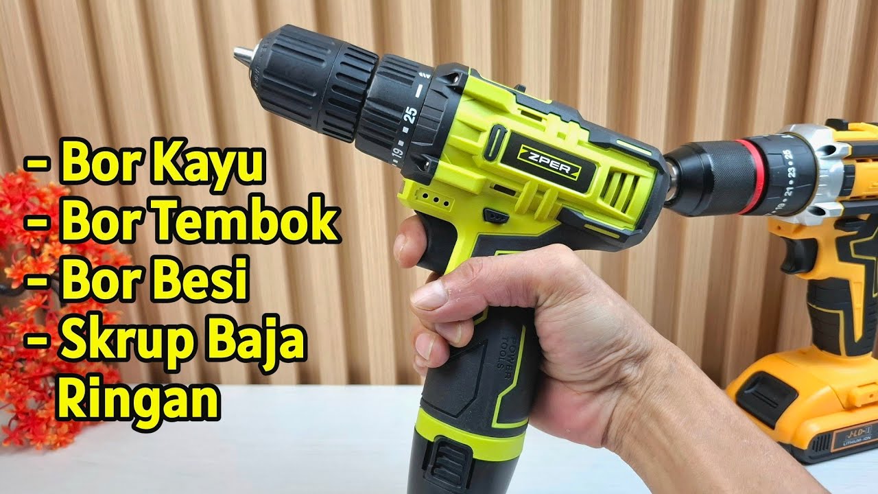 Review Bor Baterai ZPER 12 Volt 100 Ribuan