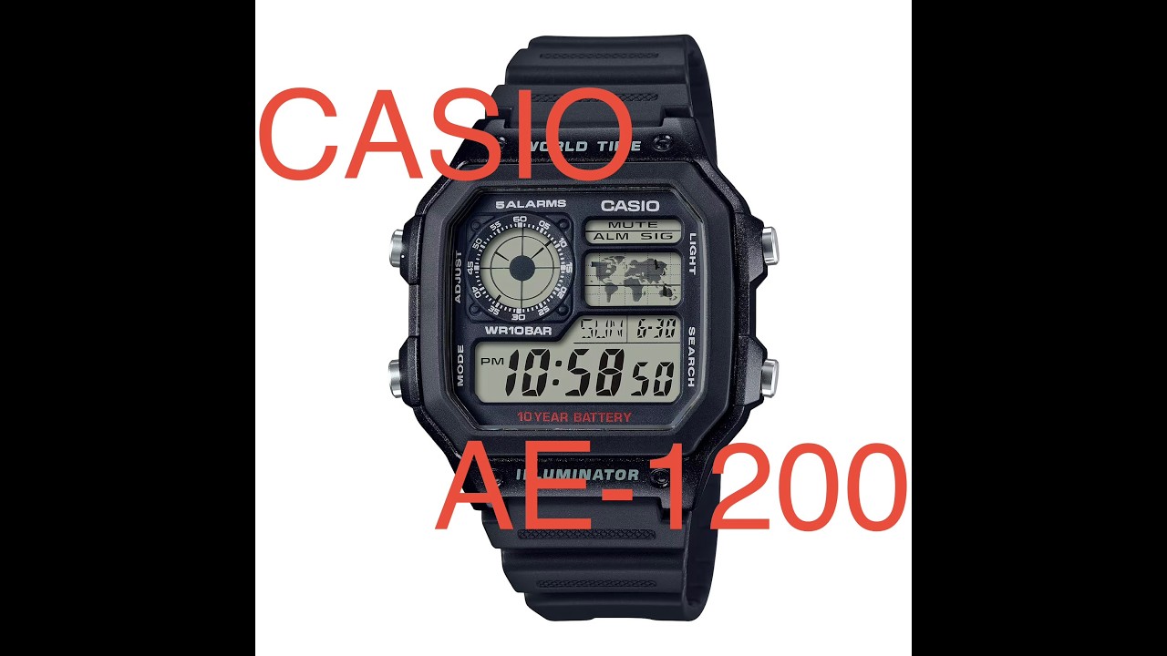 CASIO AE-1200 Full Metal Black MOD