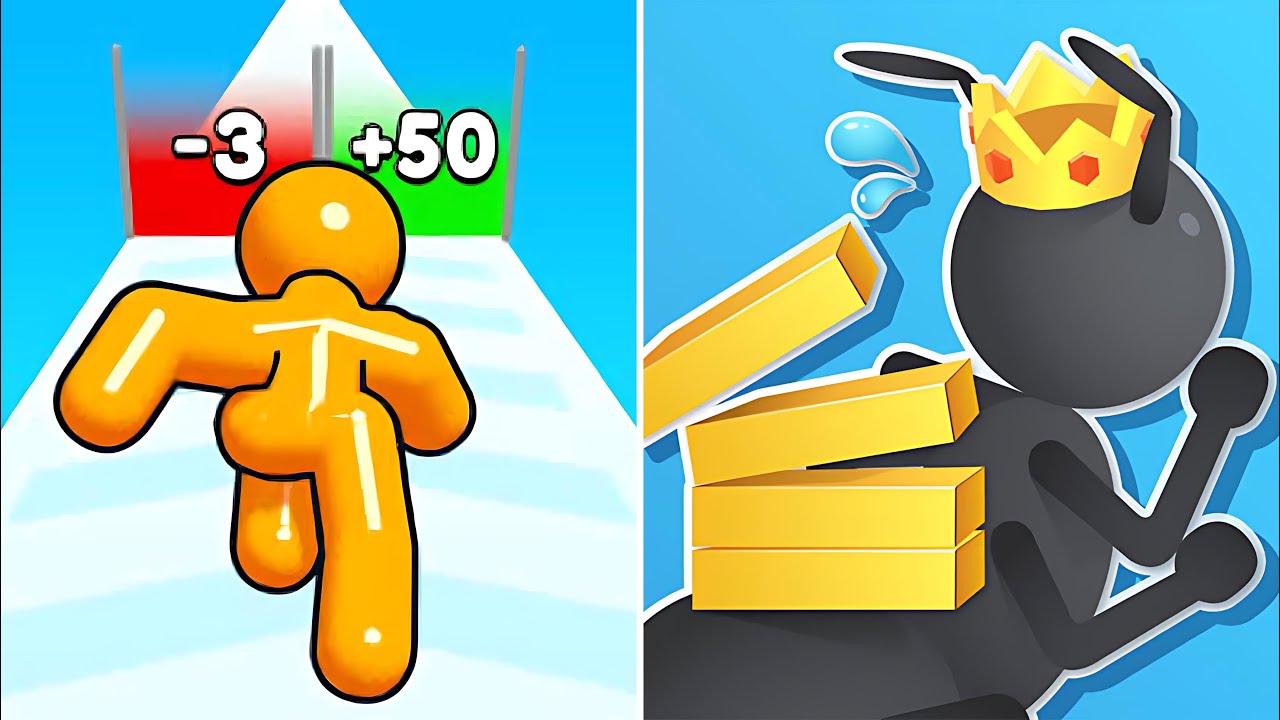 Tiny Run 🆚Tall Man Run 999 Max Update Walkthrough Android IOS Gameplay HU32