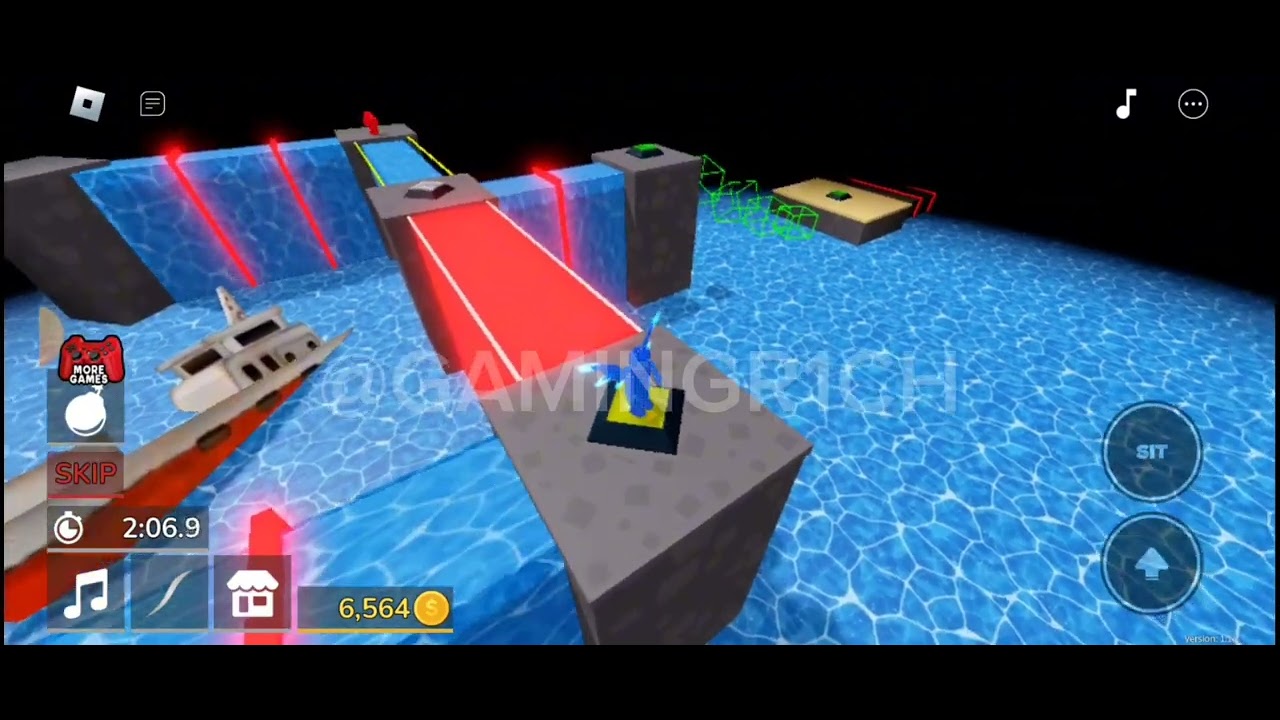 gaming rich: playing two player obby in roblox