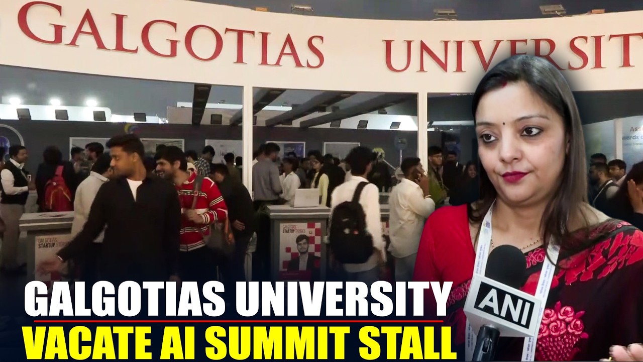 Chinese robodog row at AI Impact Summit | Galgotias University vacate AI Summit stall | India