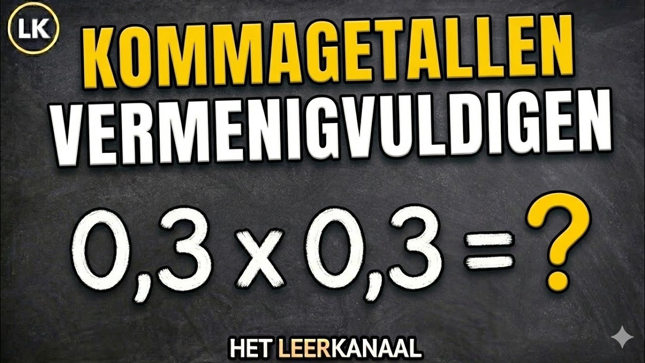 Kommagetallen Vermenigvuldigen (4 Simpele Regels)