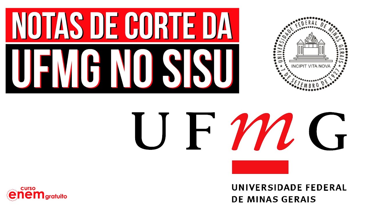 NOTAS DE CORTE DA UFMG NO SISU | SISU 2022