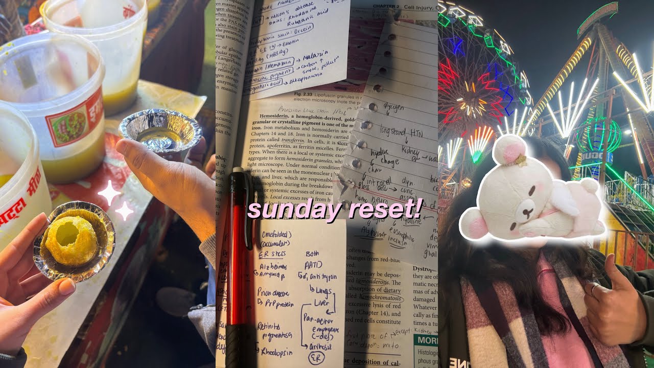 sunday reset 🍨🎧: waking up at 6 am, productive, studying, eating out