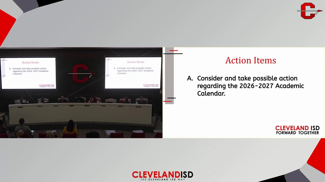 Cleveland ISD Board of Trustees Special Board Meeting 2/2/2026
