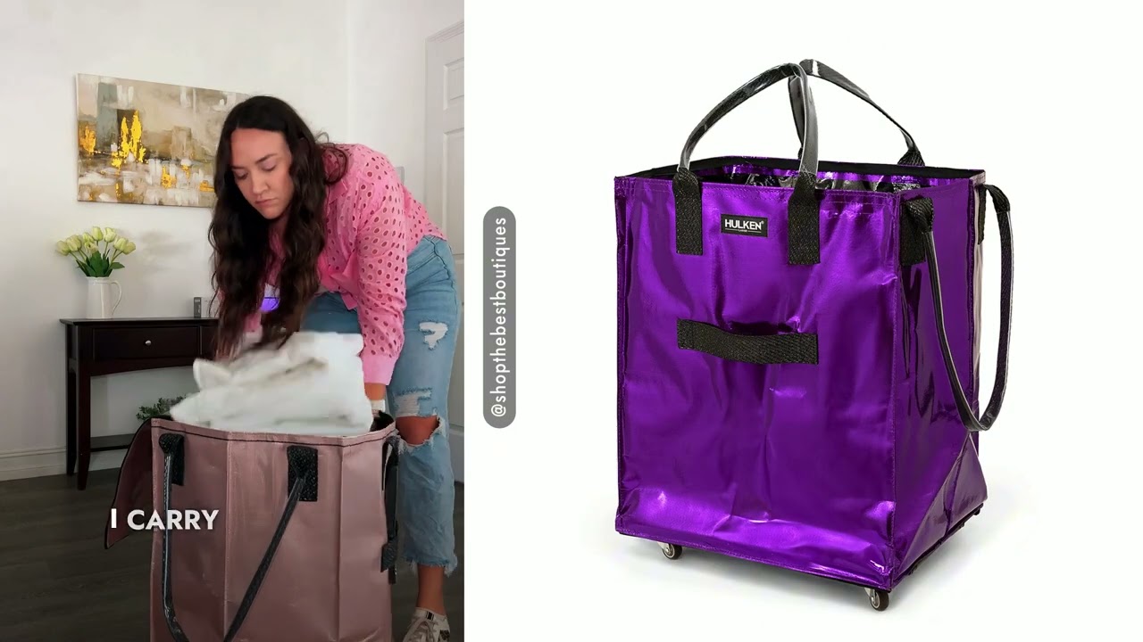 Stop Carrying Heavy Bags - This Rolling Tote Changes Everything - Hulken Bag
