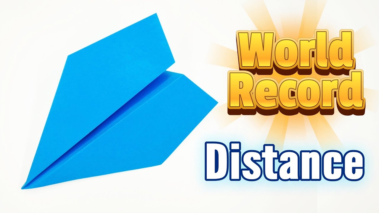 ✈WORLD RECORD Distance Paper Airplane 🛬 BEST Origami Plane Tutorial 