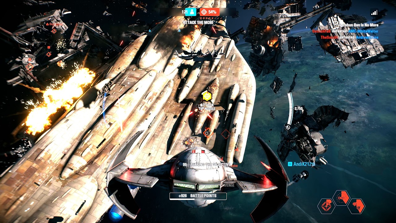 Starfighter Assault Gameplay - Endor (Empire) Star Wars Battlefront II