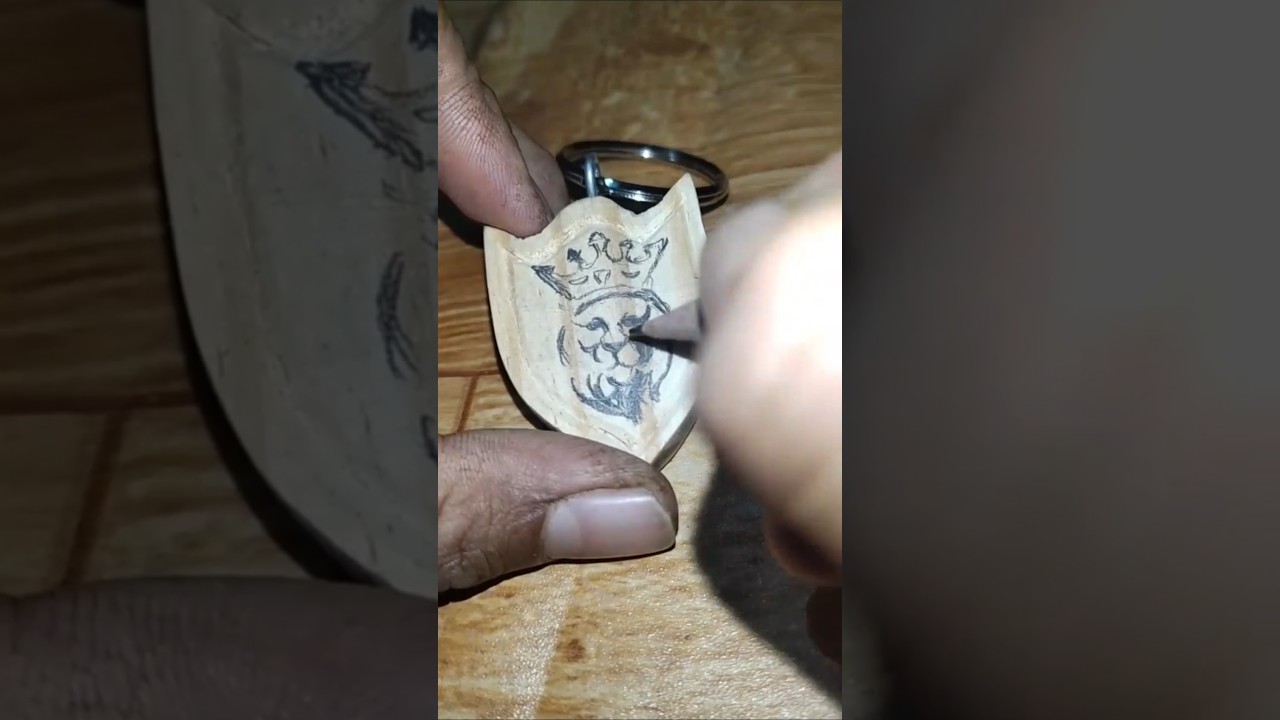 Amazing wood carving  keychain#youtubeshorts# woodworking