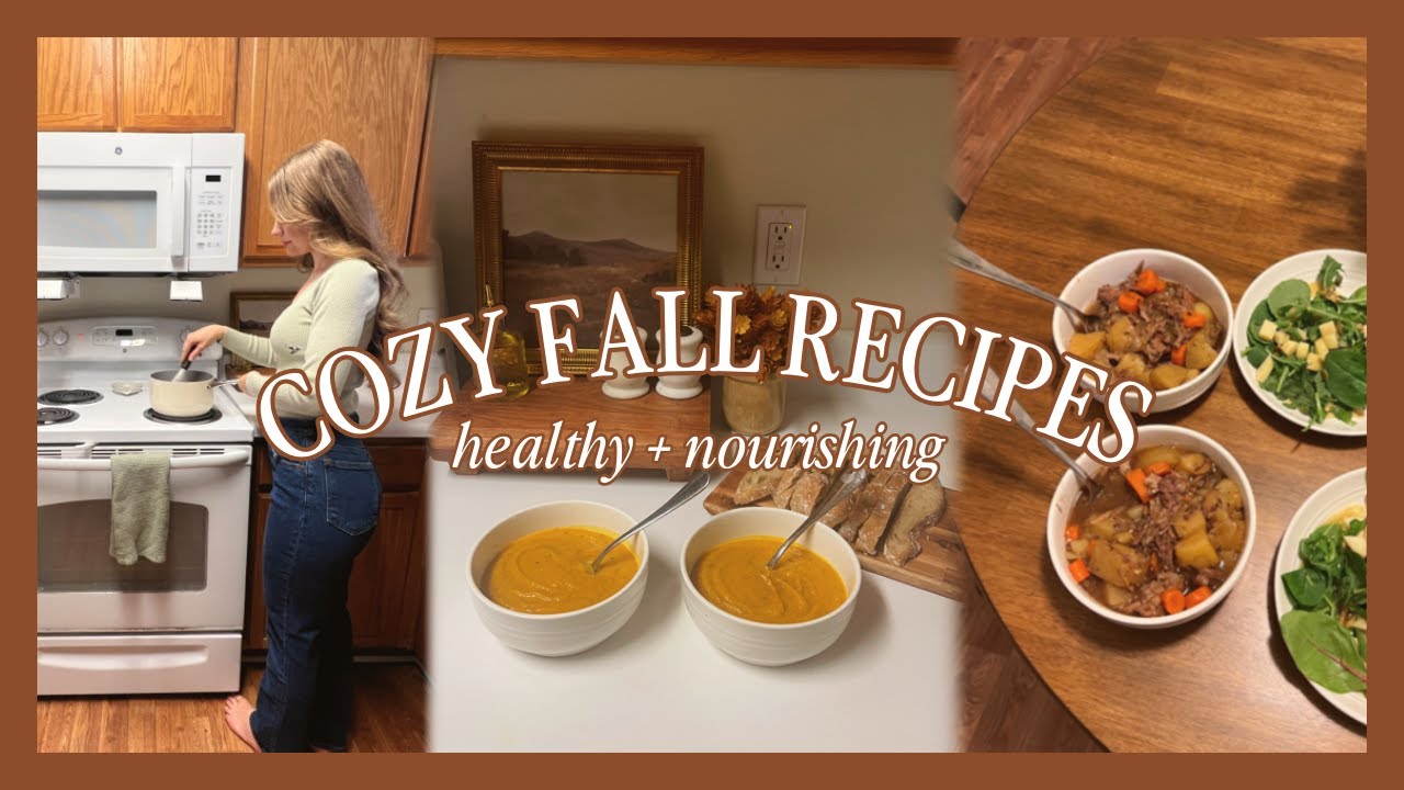 COZY FALL DINNER RECIPES | healthy & nourishing autumnal meals, gluten free & dairy free!