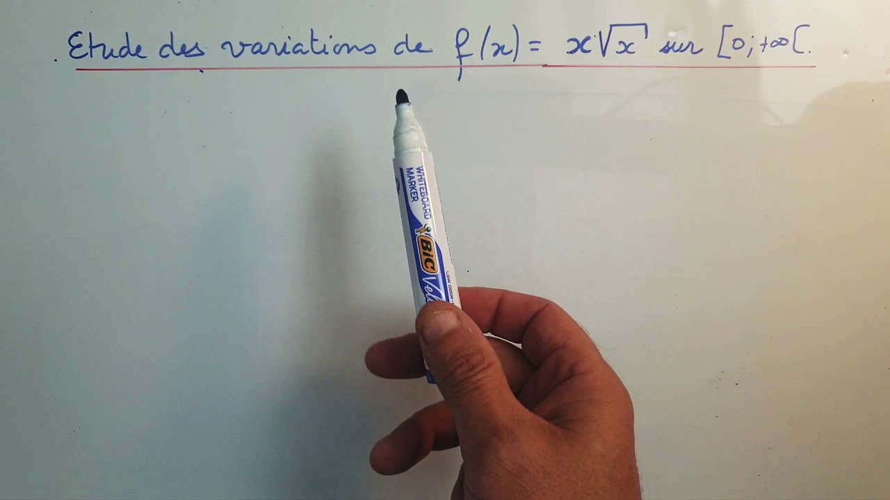 Etude des variations d'une fonction produit avec racines carrées - Maths première