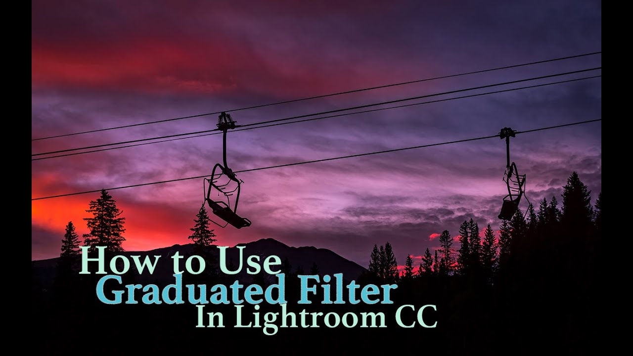 How to use Graduated Filter in Lightroom CC - Photography Editing Tutorial