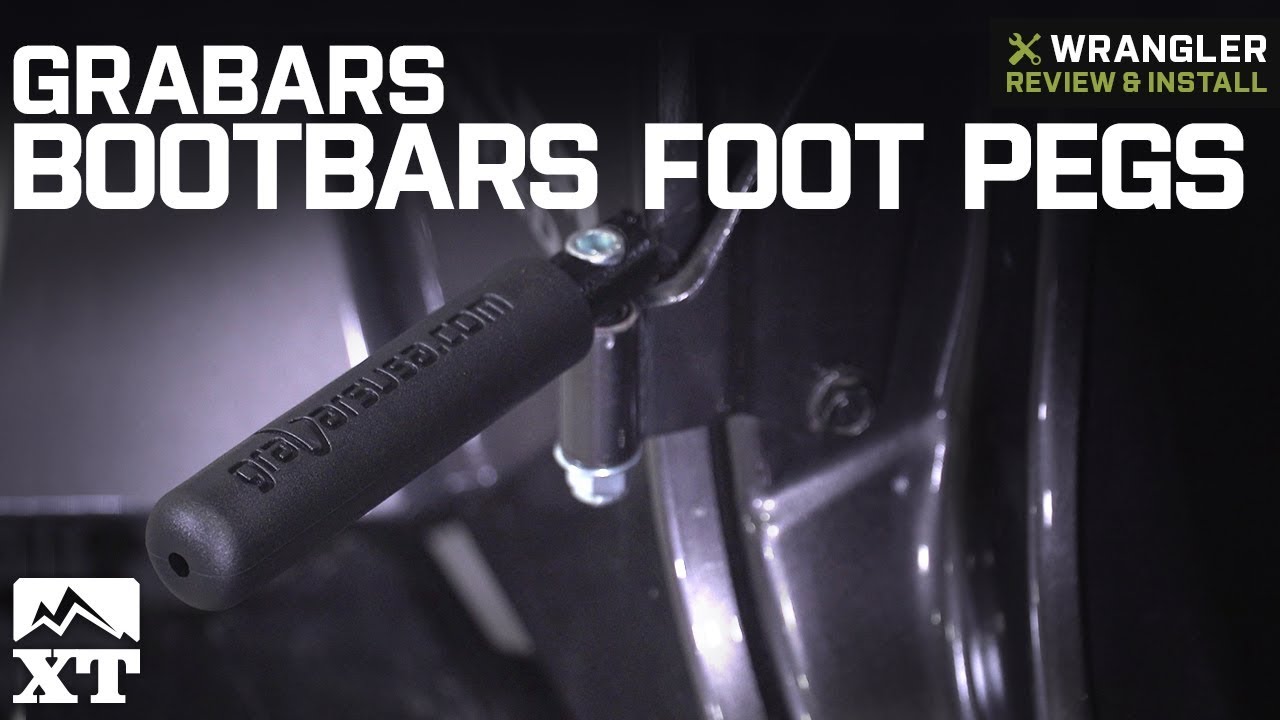 Jeep Wrangler GraBars BootBars Foot Pegs - Black (2007-2018  JK & JL) Review & Install
