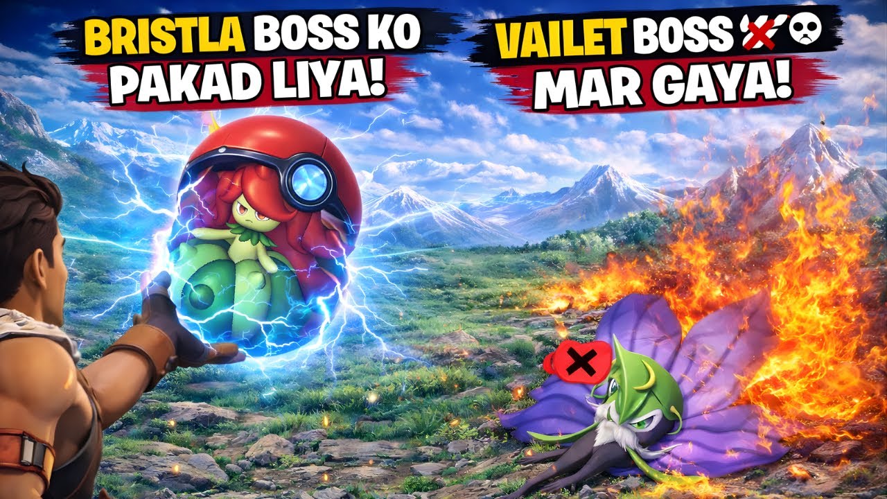 Bristla Boss Ko Pakad Liya 😱 | Vailet Boss Se Haar Gaya 💀 | Palworld EP 4 Hindi Gameplay