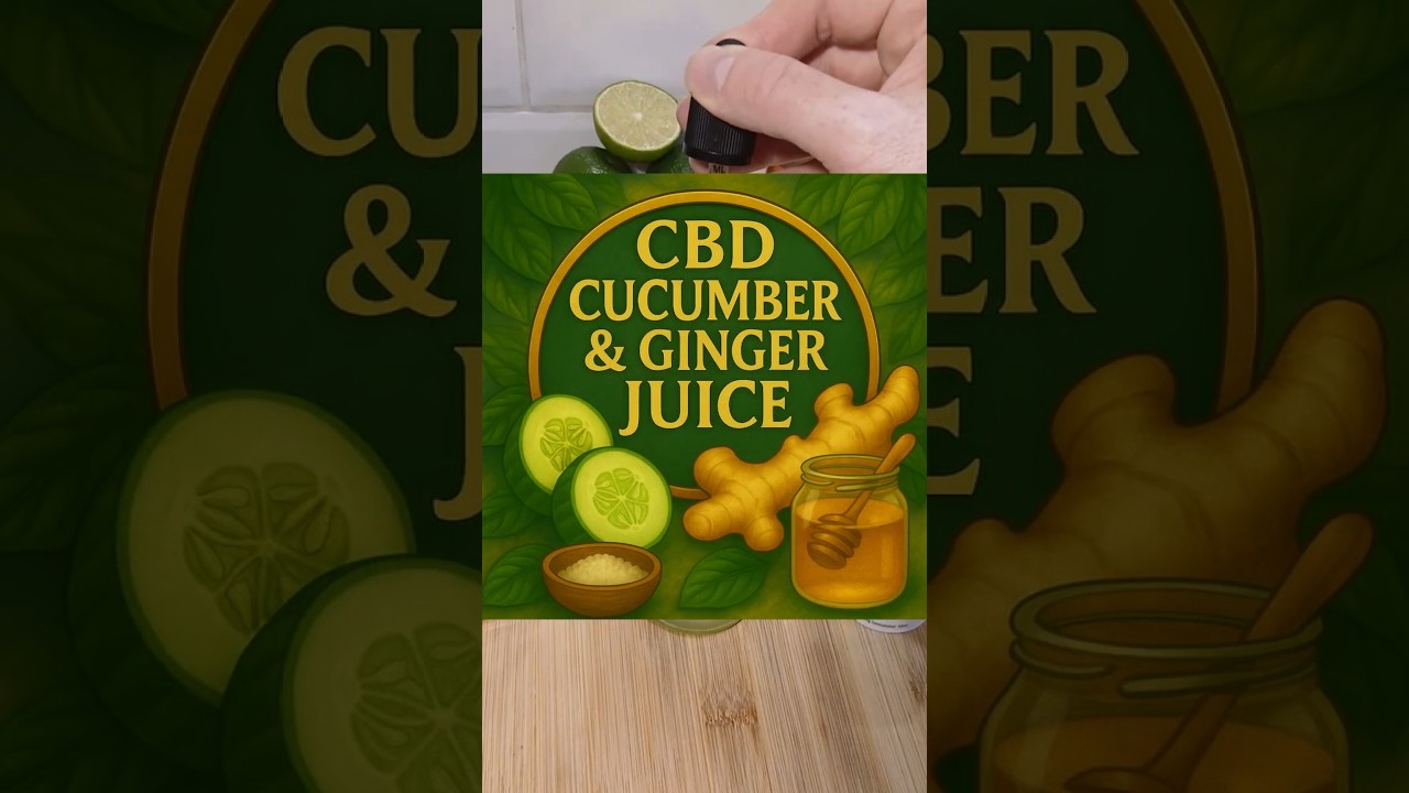 Cucumber Ginger Lime Juice 🥒 Anti-Inflammatory CBD Elixir!