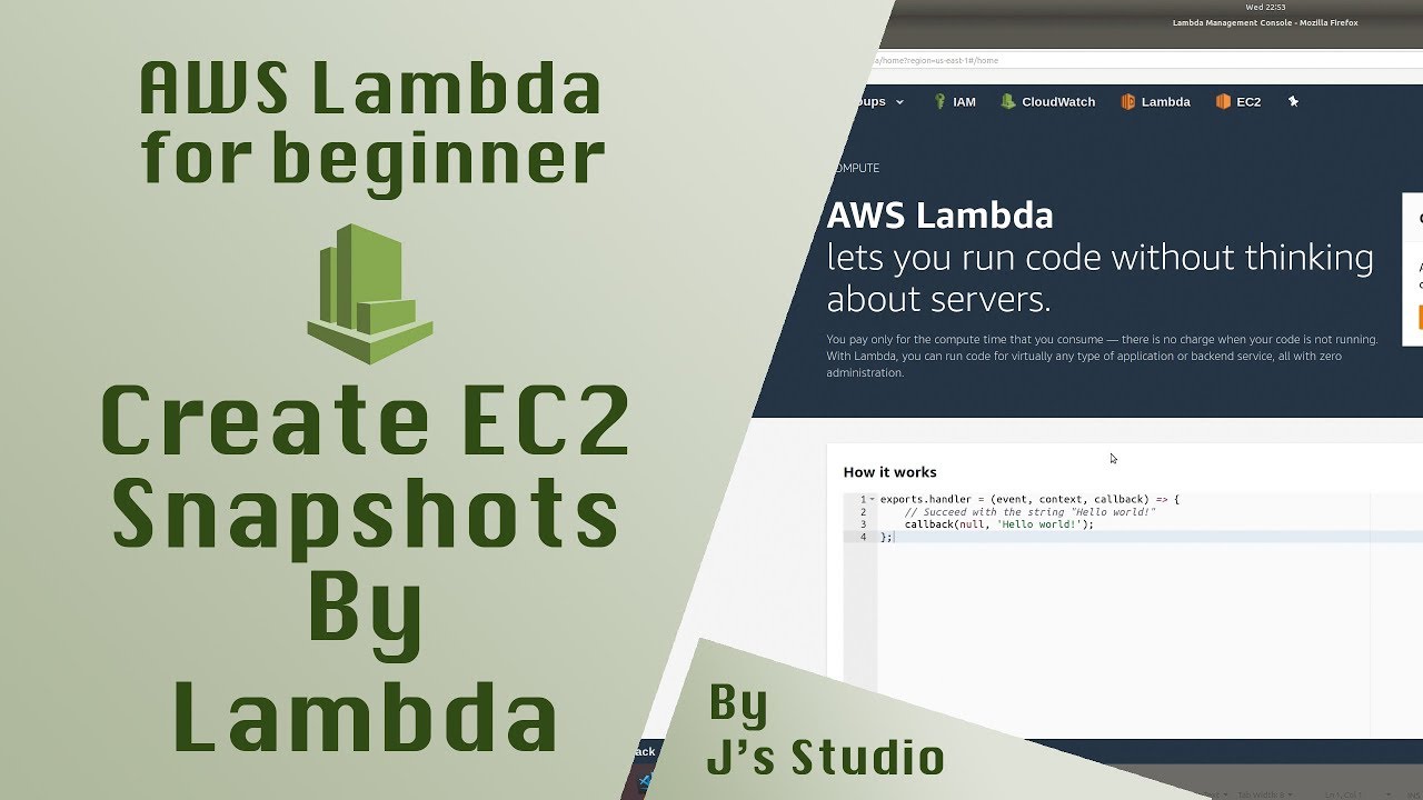PYTHON & AWS - Create EC2 Snapshots by AWS Lambda