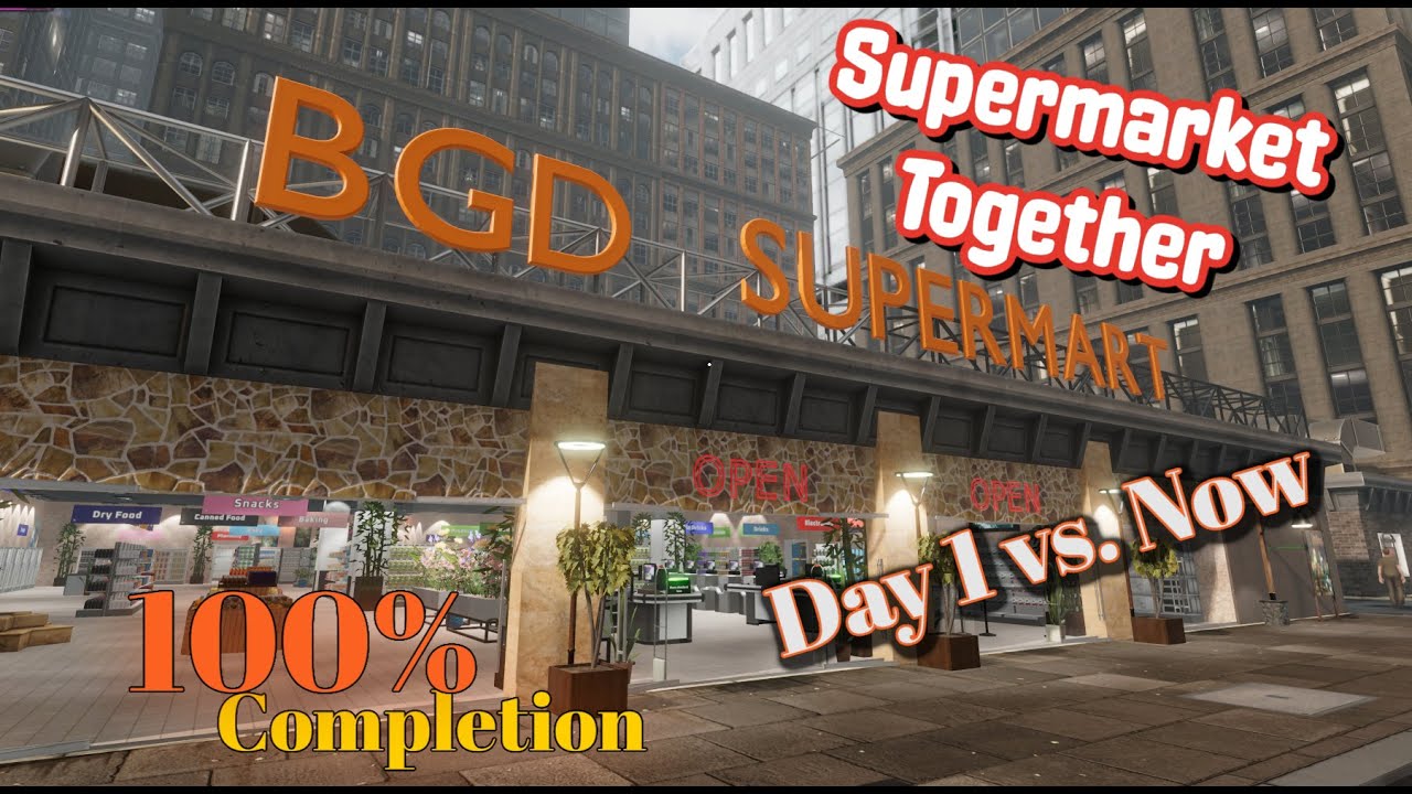 Supermarket Together 100% Completion Day1toNow #supermarketsimulator #supermarkettogether #simulator