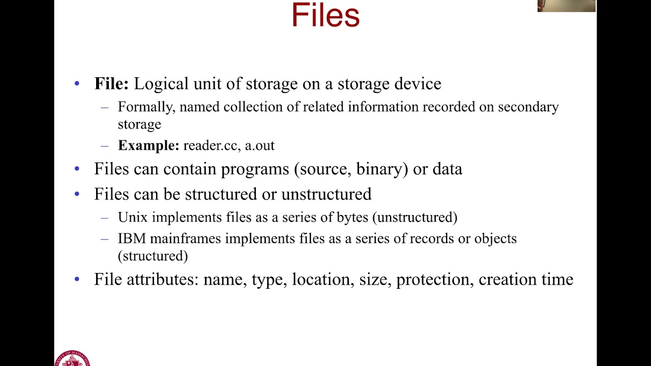 Lec17 Screencast: File System Overview (03/18/20)