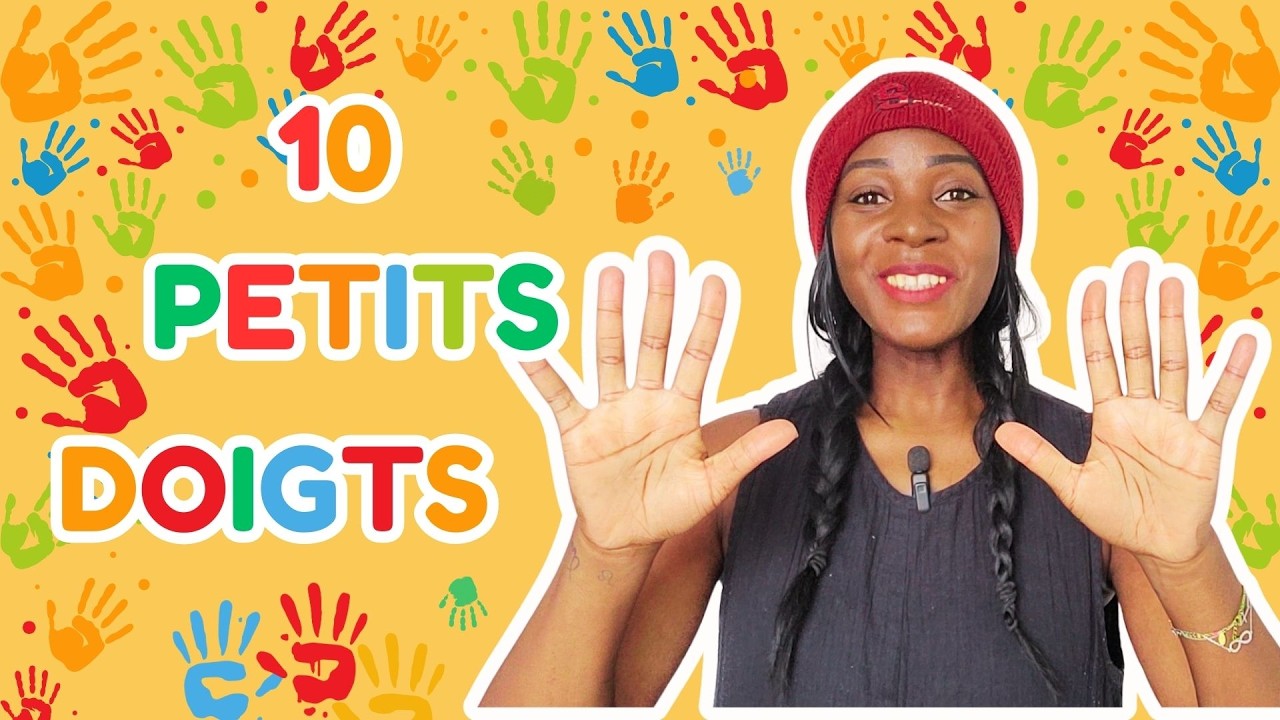 ✨🎶 10 PETITS DOIGTS 🖐🏻🖐🏽🖐🏿 | Je mime avec vous ! Comptine &agrave; gestes enfants (2-5 ans) 👶💃✨French Rhyme