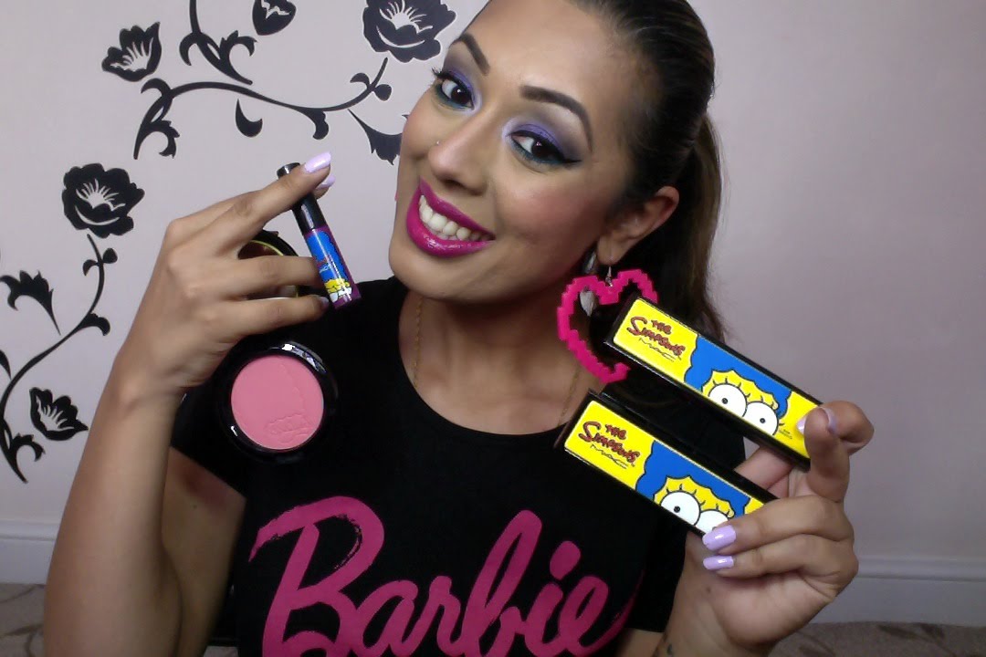 NEW: MAC & Marge Simpsons collection haul review swatches