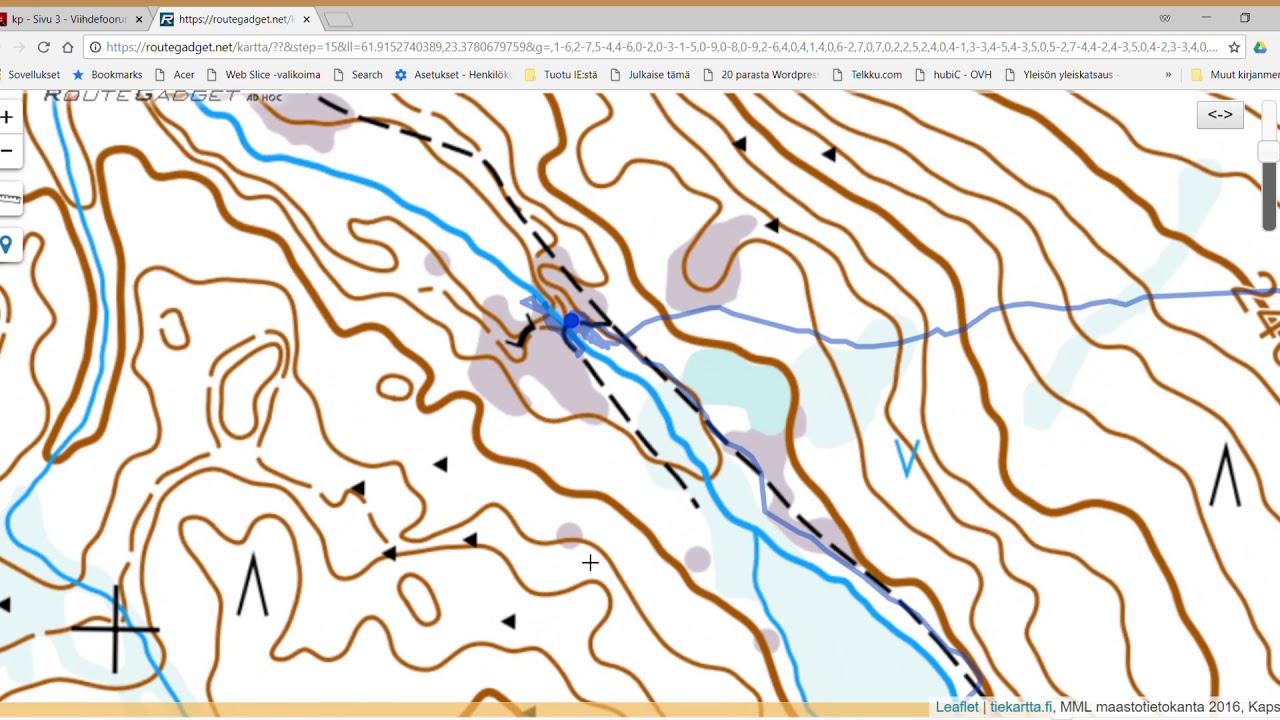 Urho Kekkonen National Park Gps track Aittajärvi-Sudenpesä varauskammi