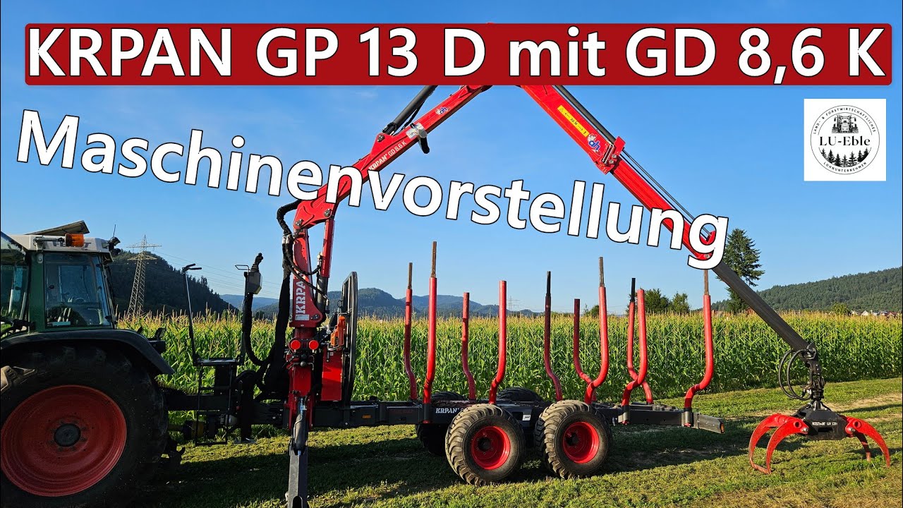 Maschinenvorstellung: KRPAN GP 13 D Rückewagen mit GD 8,6 K