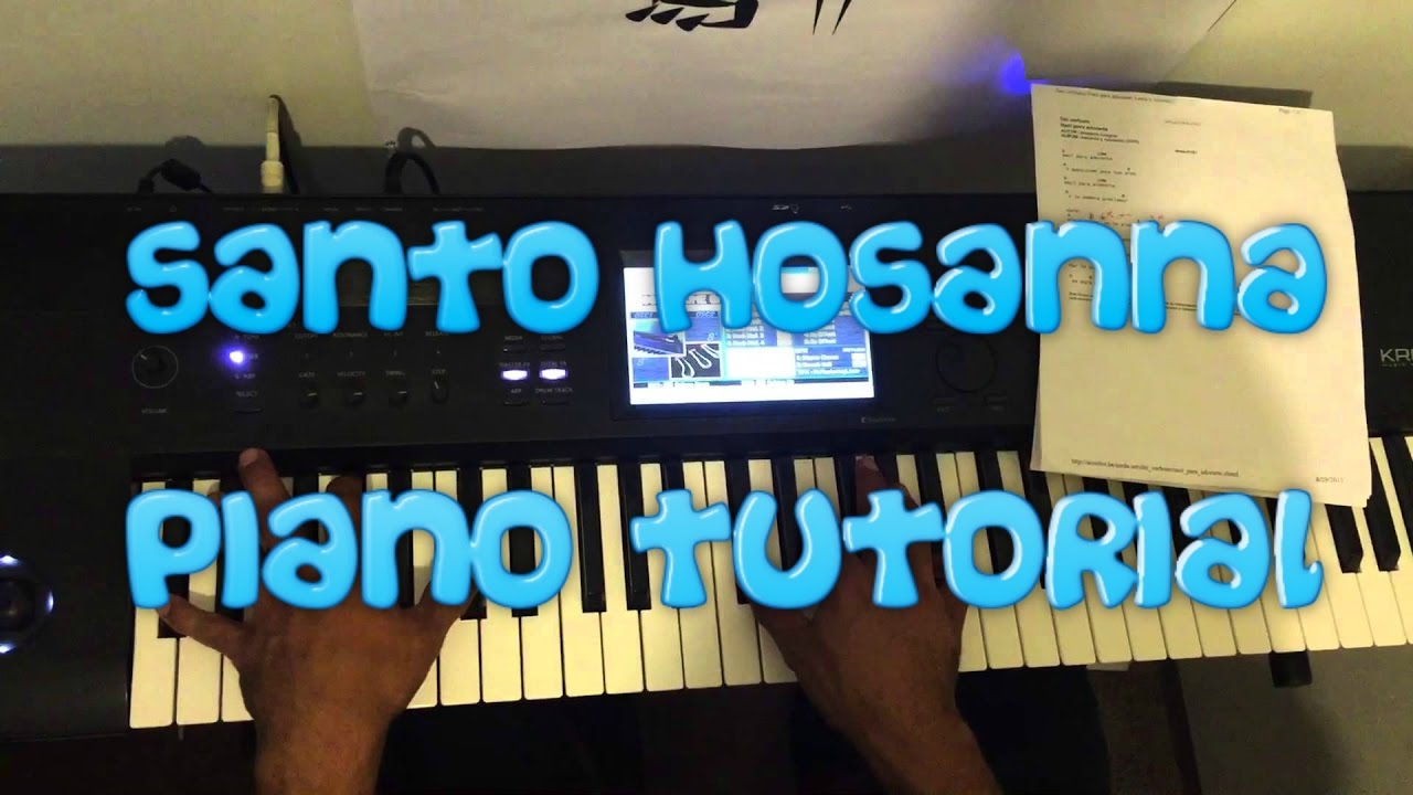 Santo Hosanna-Canto Para La Misa Acordes Piano Intro