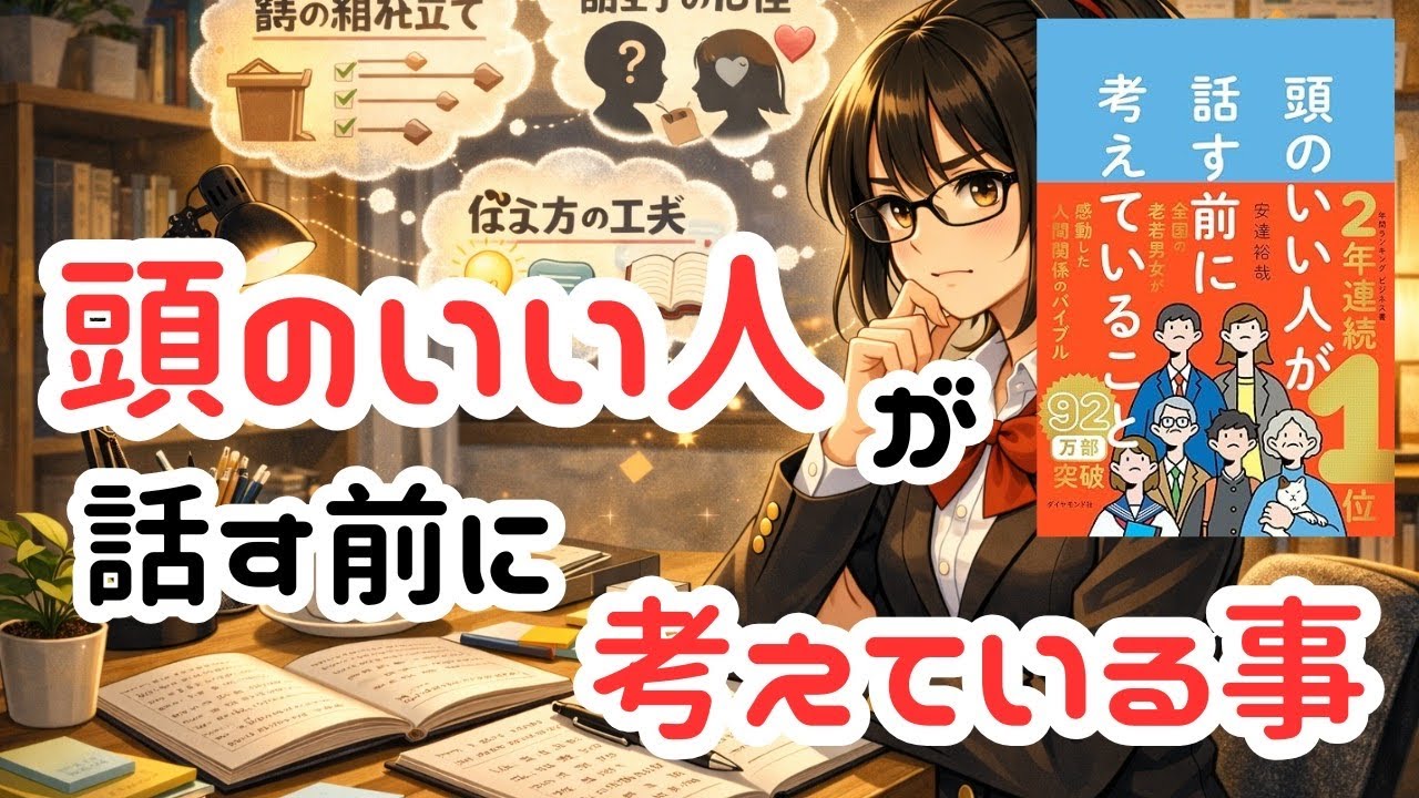 【頭のいい人が話す前に考えていること】直感でしゃべるな！