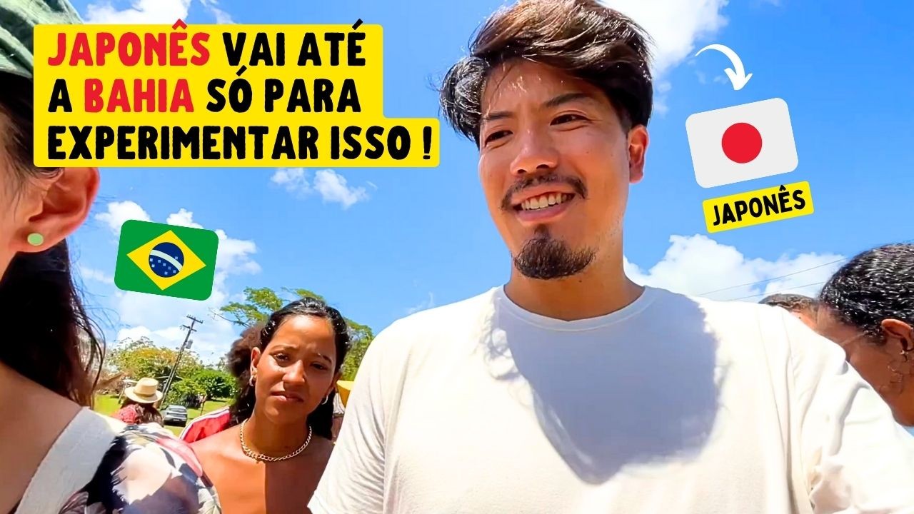Japonês vai até a Bahia para experimentar essa comida