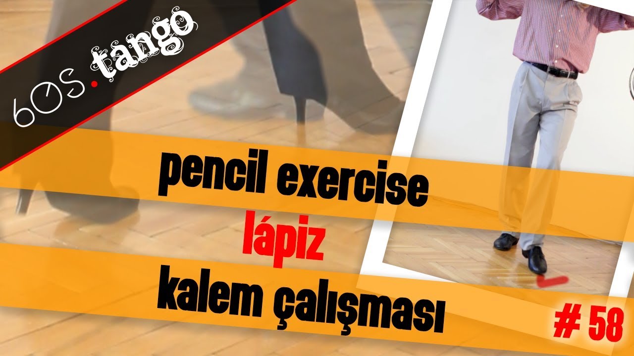 Lapiz | Pencil exercise | Kalem çalışması - 60s Tango #58