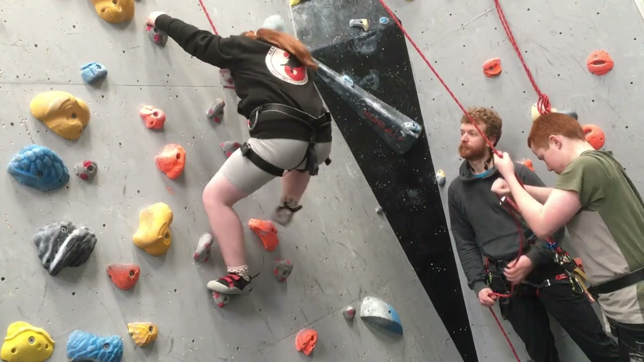 Rock climbing at Highball, Norwich