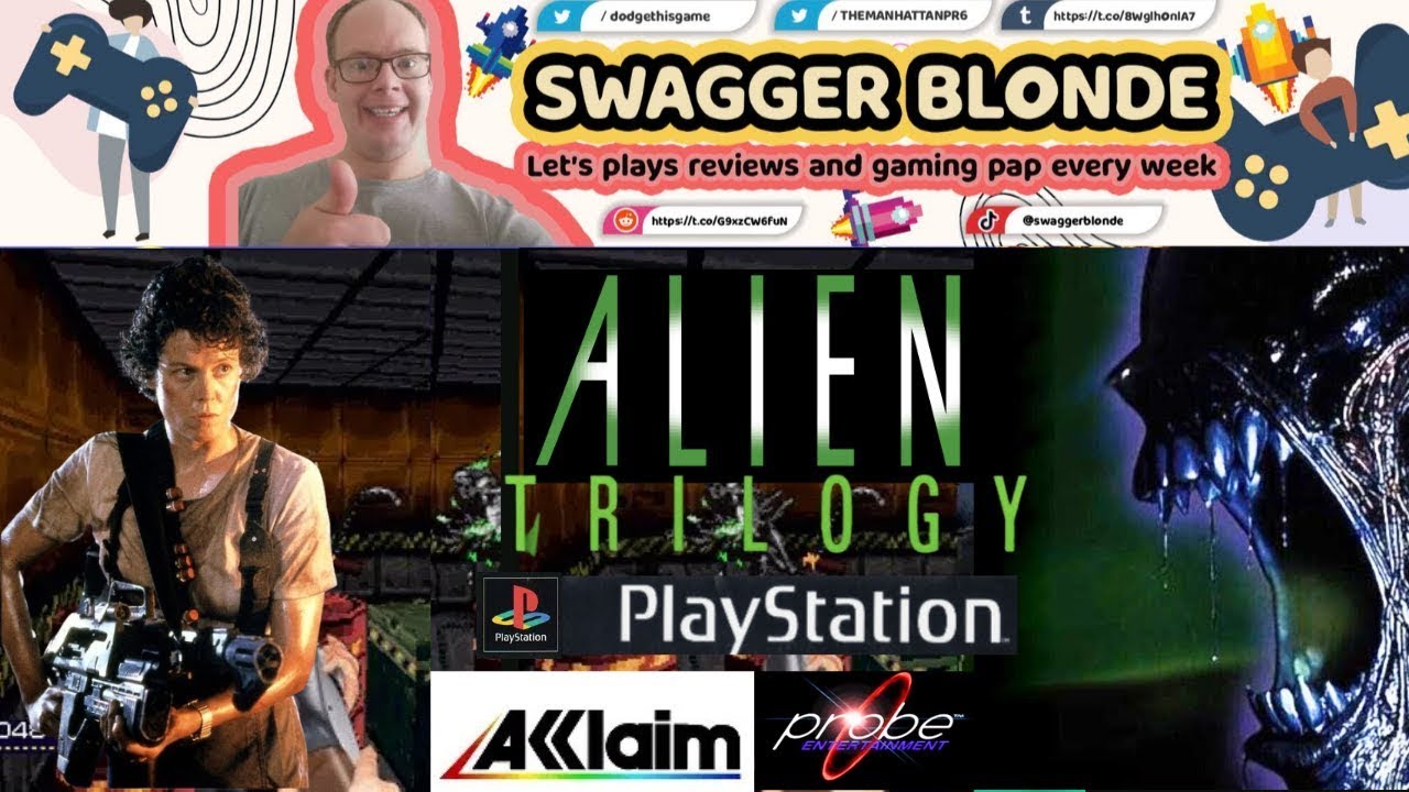 Swagger Blonde Let's Play Alien Trilogy PlayStation One Section 2 Levels 9 and 10  Shut that door 