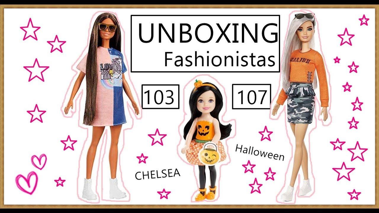 Unboxing Barbie FASHIONISTA 103/107 Y CHELSEA HALLOWEEN