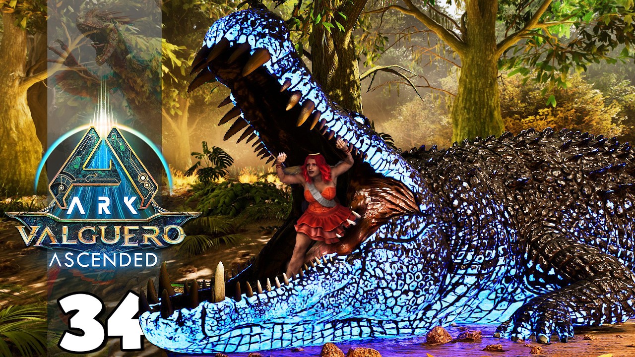 DOMESTICANDO O GIGANTESCO DEINOSUCHUS!!!  ARK: VALGUERO 34