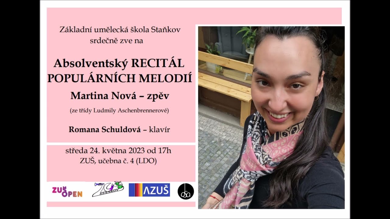 Absolventský recitál populárních melodií   Martina Nová