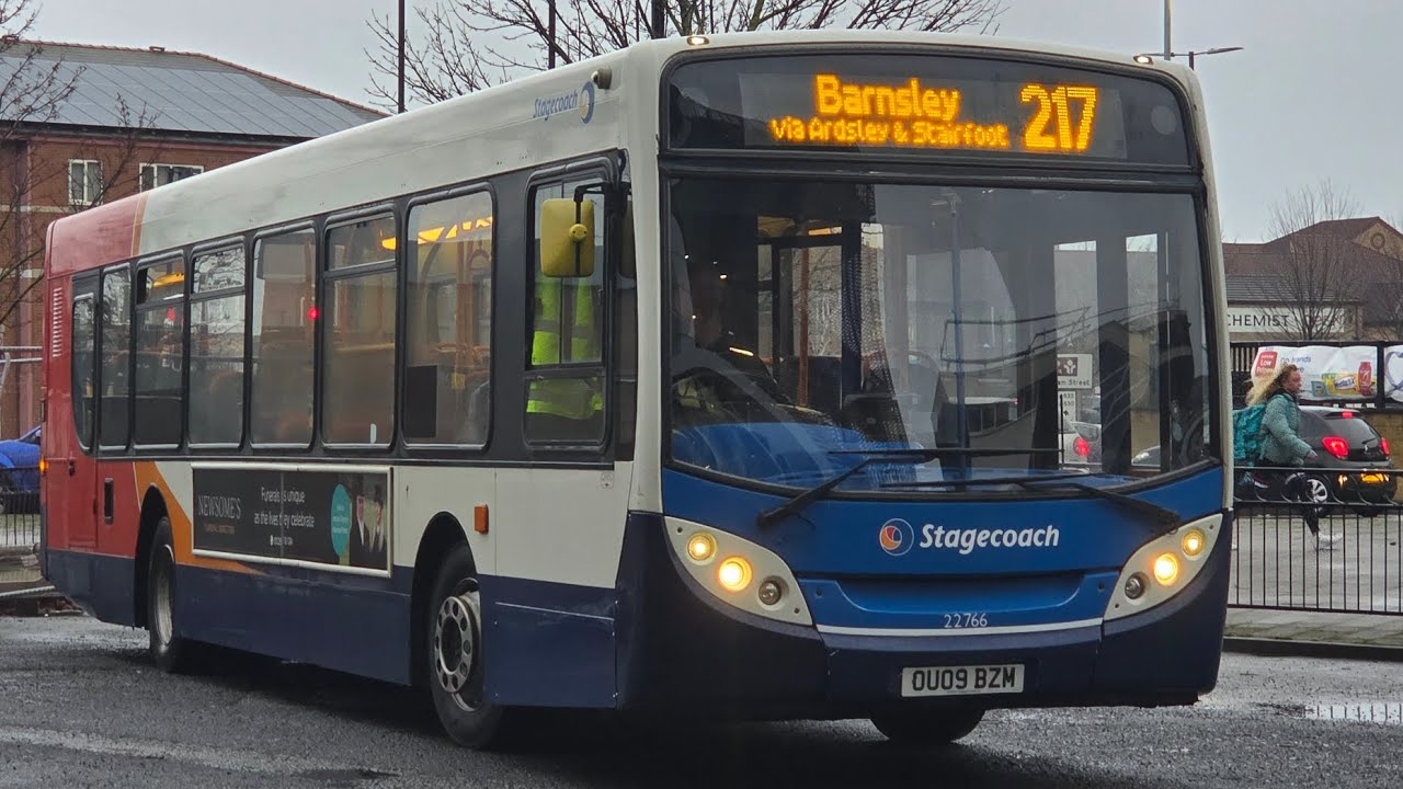 Thrashh!!! 22766 OU09 BZM MAN 18.240LF ADL Enviro300 Stagecoach Yorkshire 
