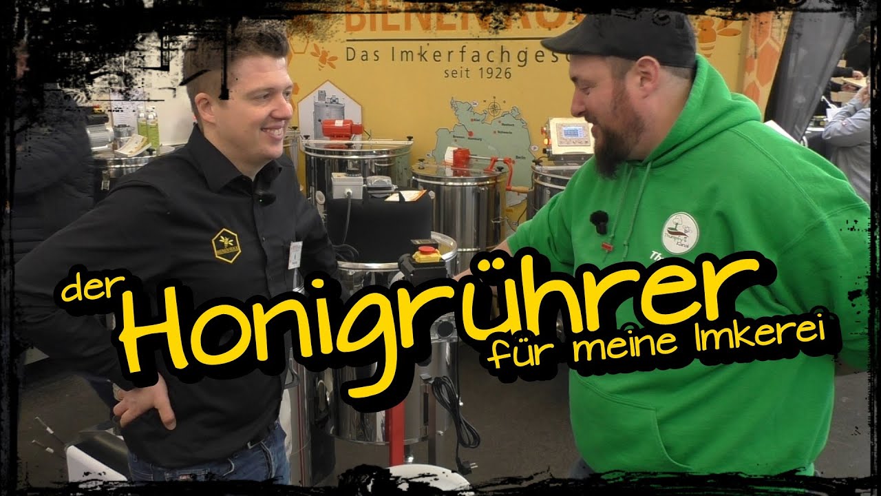 Mission cremiger Honig, der Profi-Rührmeister am Messestand von Bienen Ruck / 55.Fachtagung des ÖEIB