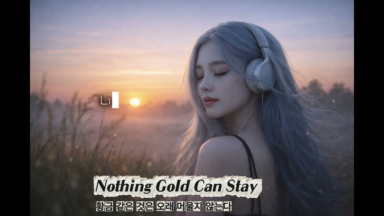 감성 발라드 Nothing Gold Can Stay[ 황금 같은 것은 오래 머물지 않는다]