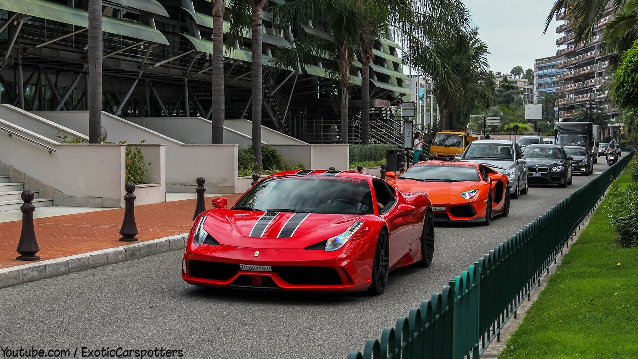 DMC Ferrari 458 Estremo + Aventador Molto Veloce + 458 Speciale - Flames, Revs, Accelerations !