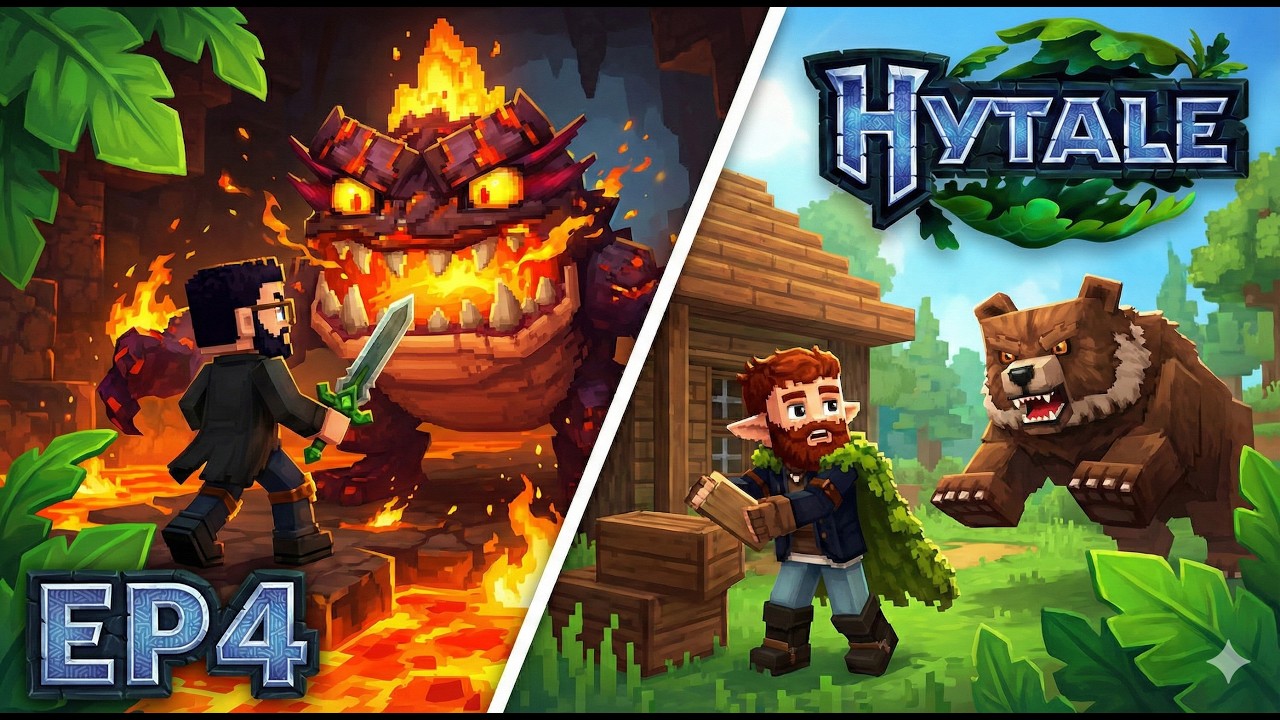 Hytale EP4 | Base-Bau & Lava-Tod! 🔥🏠