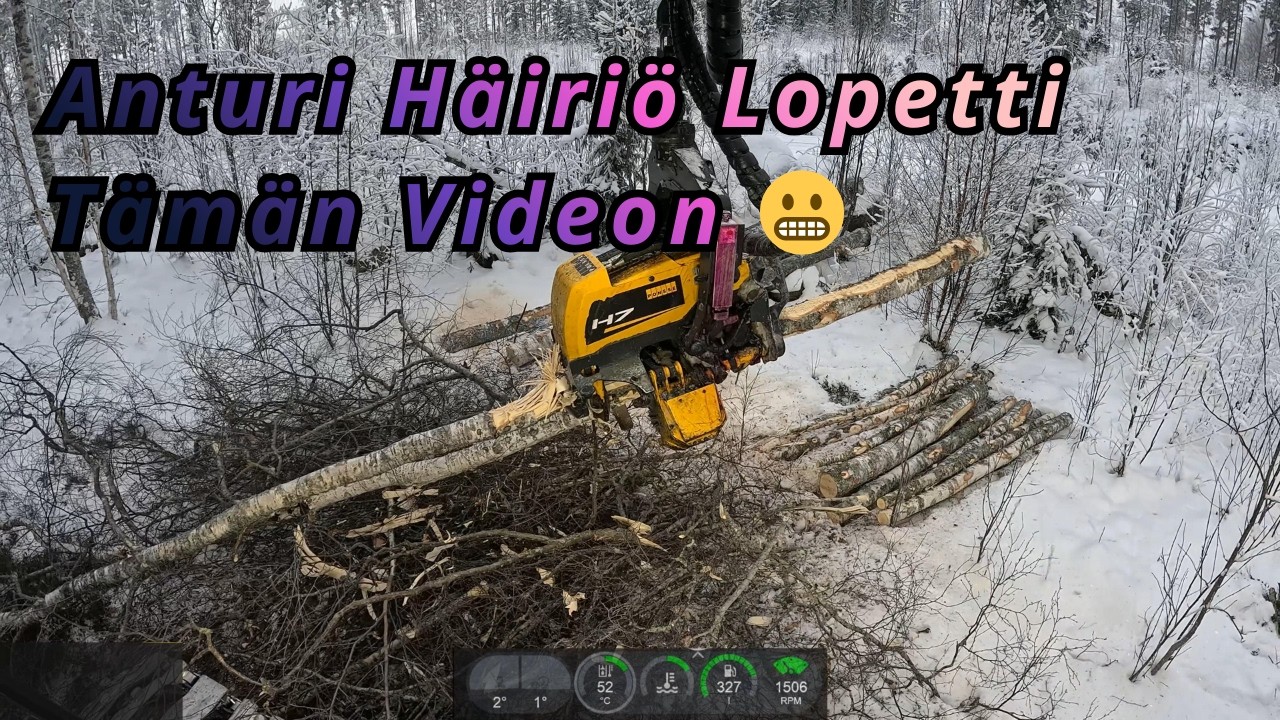 Lyhyt Video Kaistalehakkuuna Koivuja Pois Männikön Vierestä. Ponsse Scorpion K AC New H7 -25