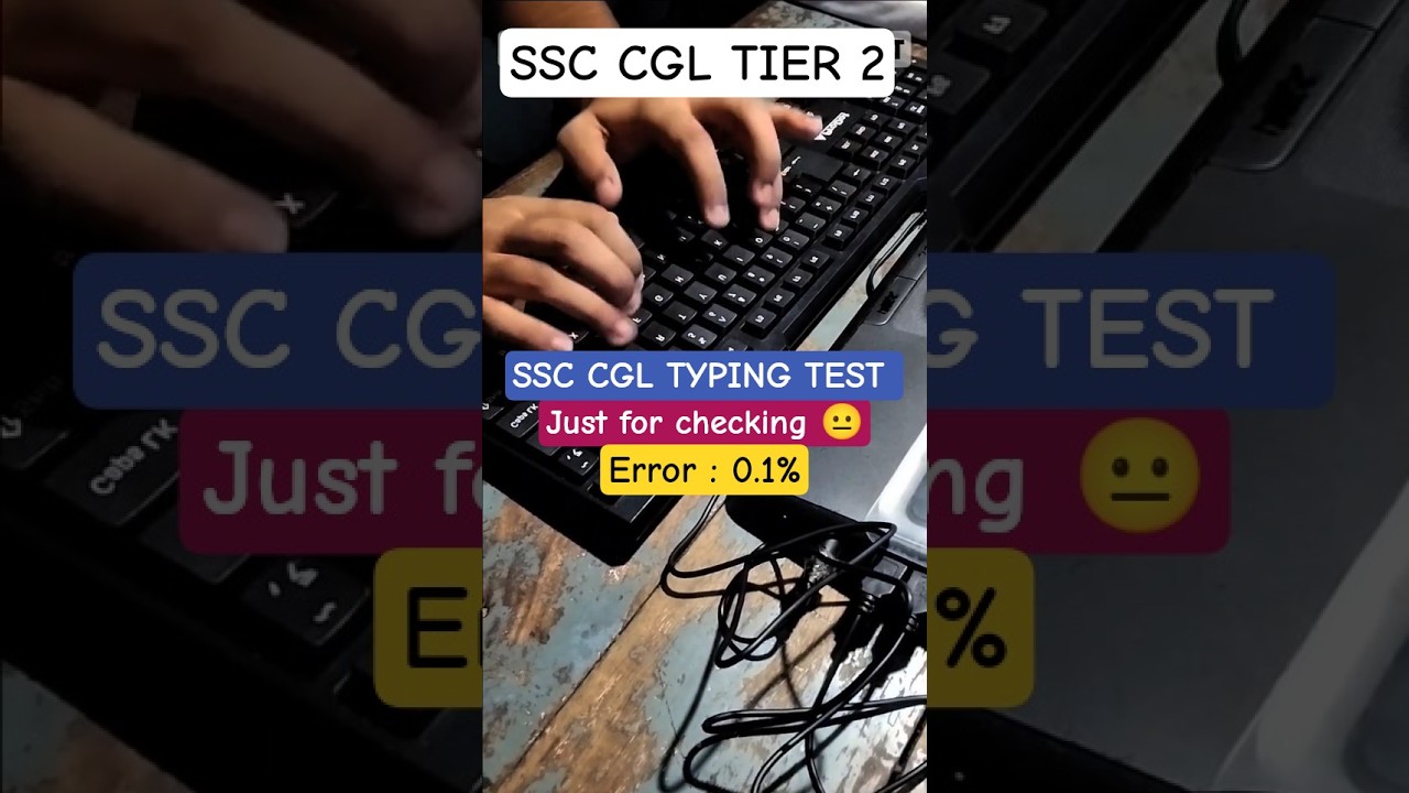 My SSC CGL Typing Test 🤯🤯 #ssccgl #ssc #cgl #motivation #typingpractice #study #cglwithayush