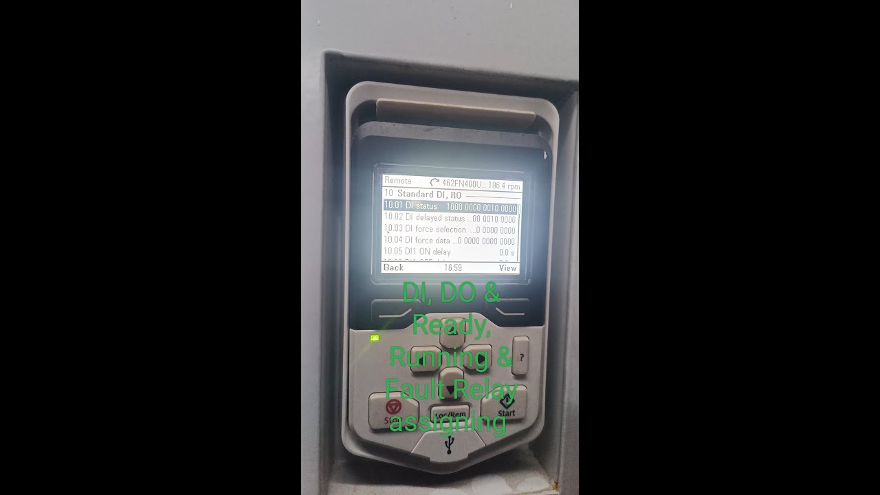 ABB ACS880 VFD DI, DO & Relay parameters settings, ABB ACS580 DI, DO & Relay assigning,