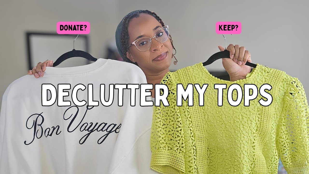 Simplify My Closet | January Reset Day 2 – Decluttering My Tops #closetorganization