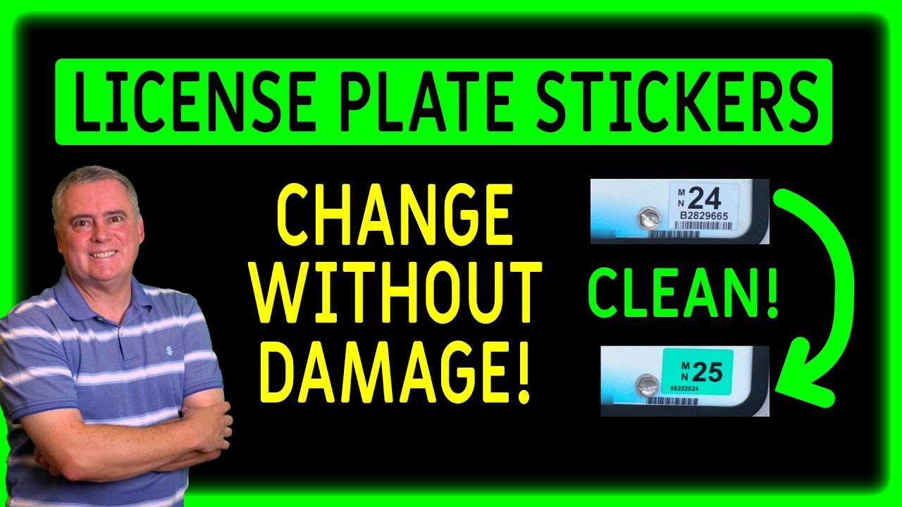 The CLEANEST Way to Change Your License Plate Registration Sticker!